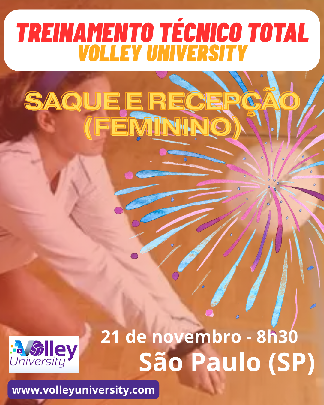 Treinamento Técnico Total - SAQUE E RECEPÇÃO (feminino)