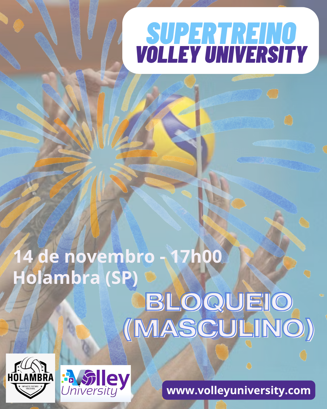 Supertreino Volley University - Bloqueio (masculino)