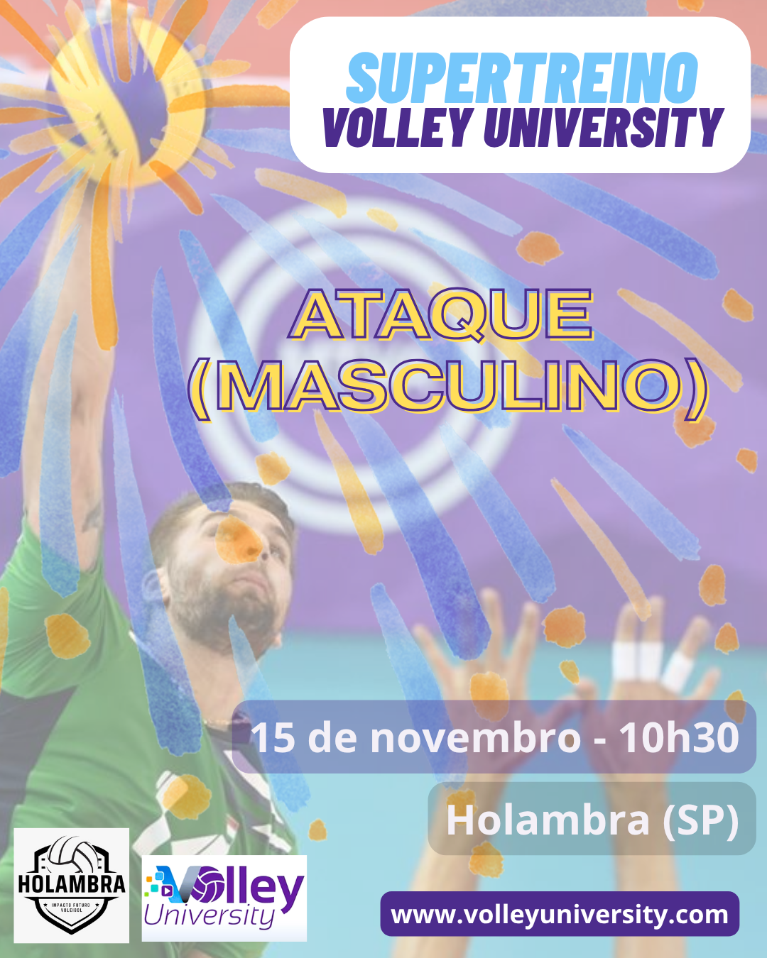 Supertreino Volley University - Ataque (masculino)